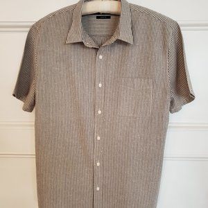 Lucky Brand Men's Stripe Short Sleeve Shirt Size L
